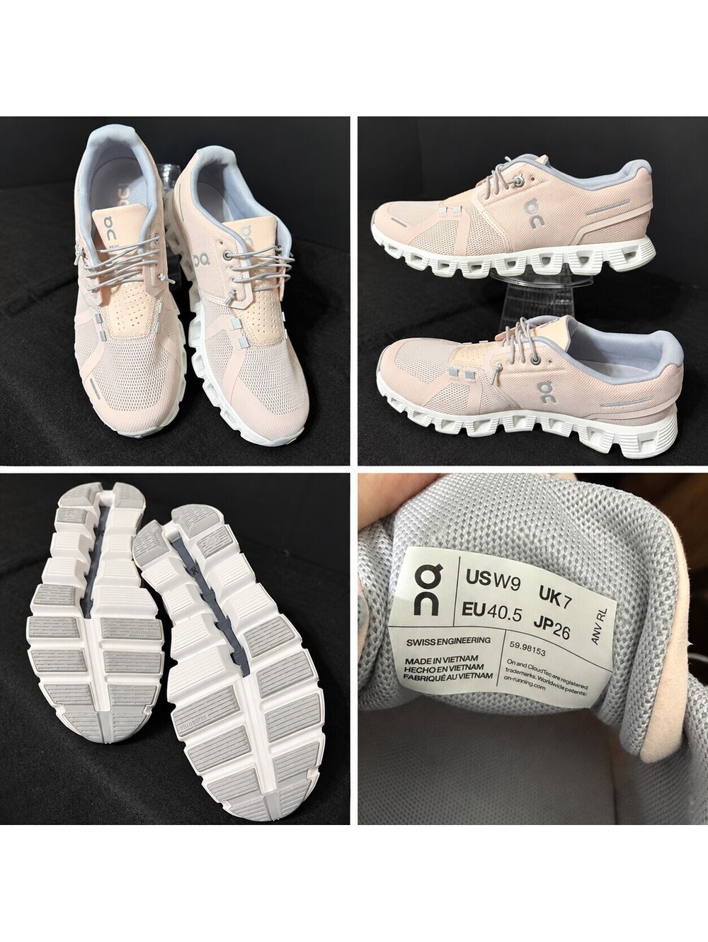 On Cloud 5 Women's Size 9 Shell White Running Walking Shoes - New